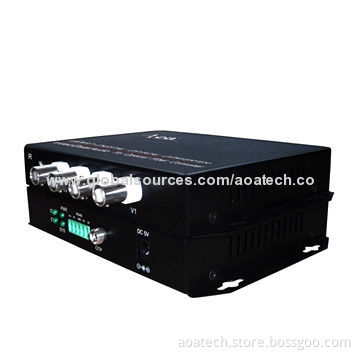 Video to fiber converter, adopts 4-channel digital video and 1-channel data to optical fiberNew